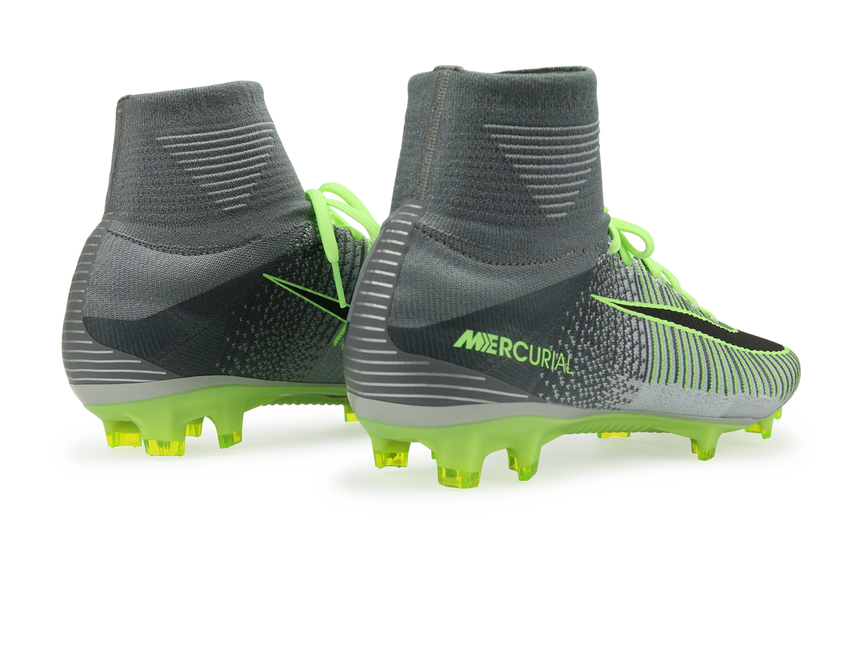 Nike Men's Mercurial Superfly V FG Pure Platinum/Black/Ghost Green