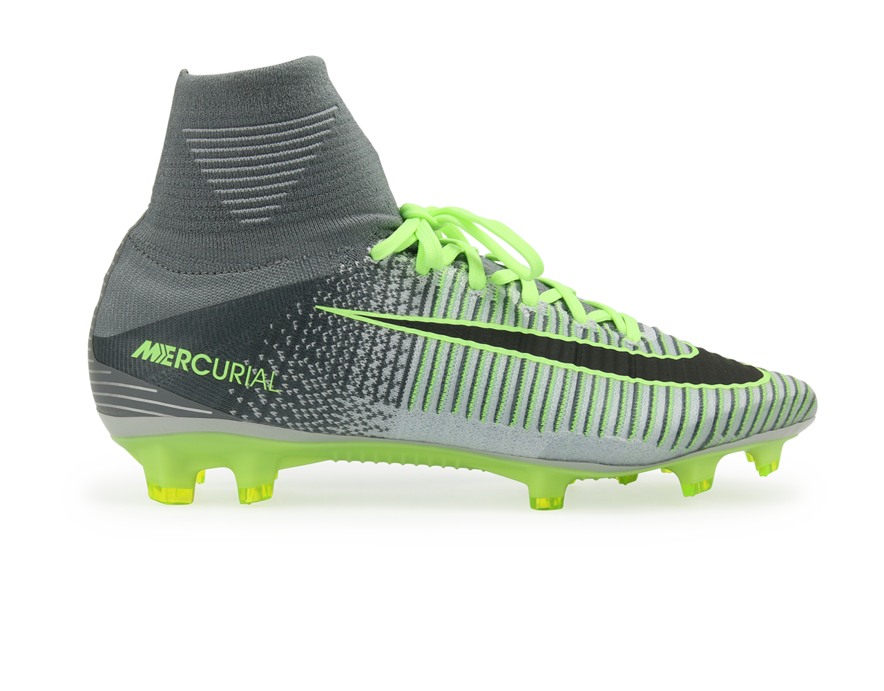 Nike Men's Mercurial Superfly V FG Pure Platinum/Black/Ghost Green