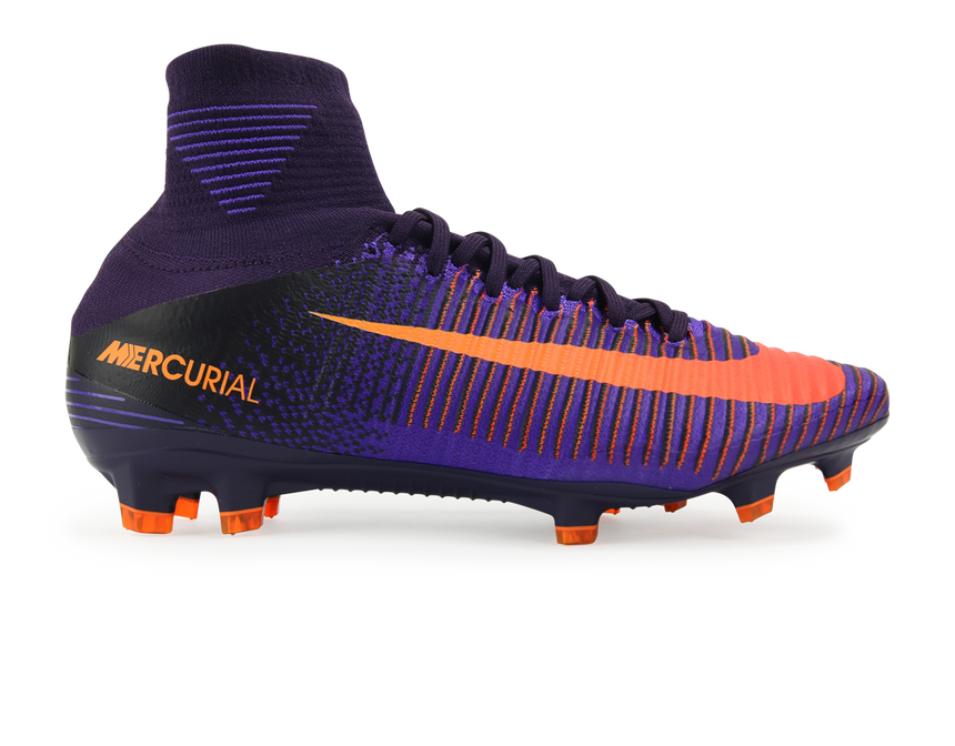 Nike Men's Mercurial Superfly V FG Purple Dynasty/Bright Citrus/Hyper Grape