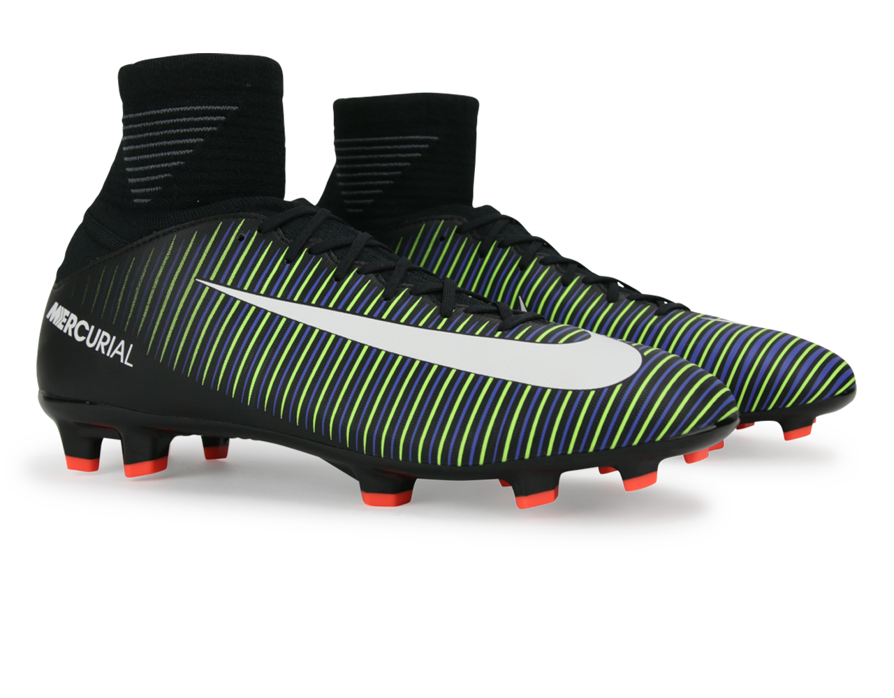 Nike Kids Mercurial Superfly V FG Black/White/Electric Green
