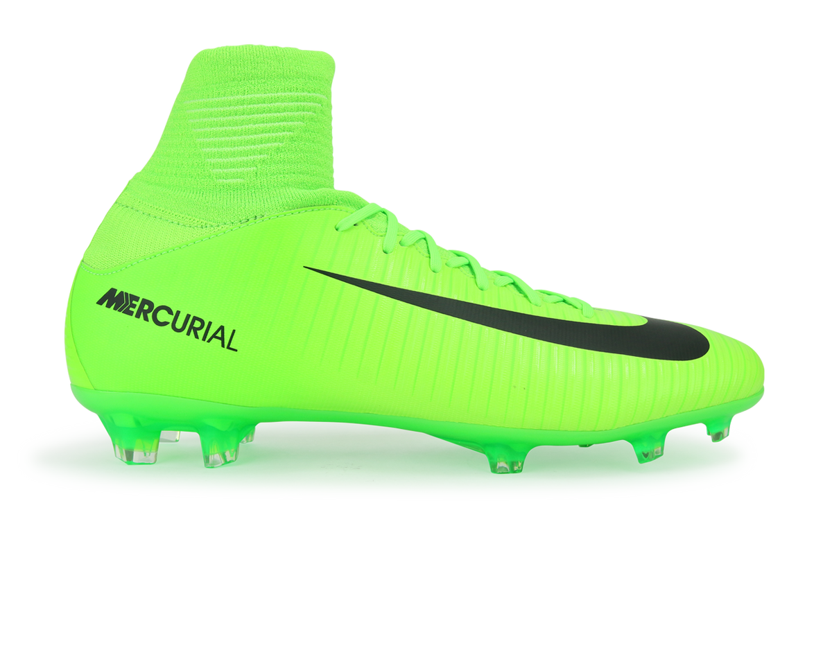 Nike Kids Mercurial Superfly V FG Electric Green Black Flash Lime