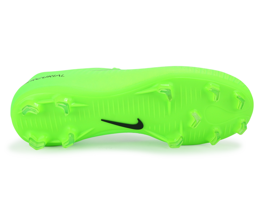 Nike Kids Mercurial Victory VI FG Electric Green/Black/Flash Lime