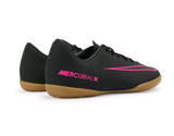 Nike Kids MercurialX Vapor XI Indoor Soccer Shoes Black/Black/Pink Blast