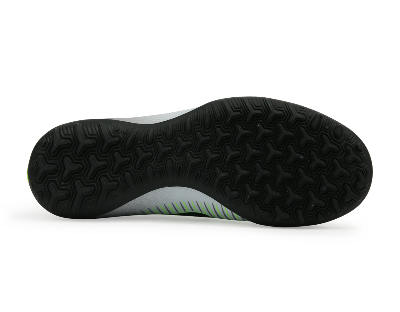 Nike Kids Mercurial Vapor XI Turf Soccer Shoes Pure Platinum/Black/Ghost Green