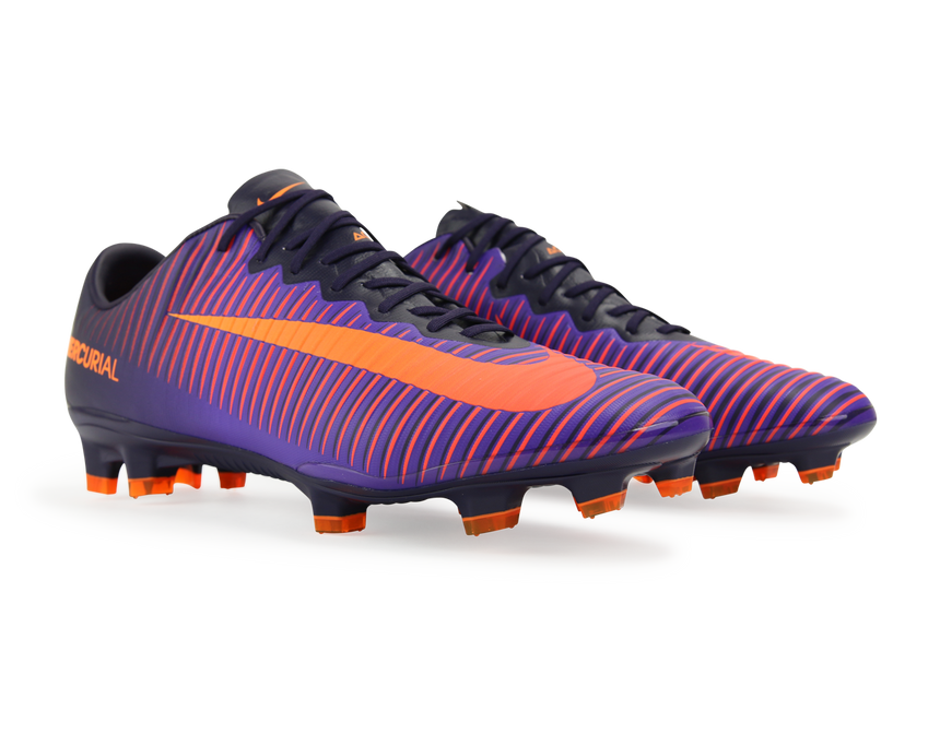 Nike Men's Mercurial Vapor XI FG Purple Dynasty/Bright Citrus/Hyper Grape