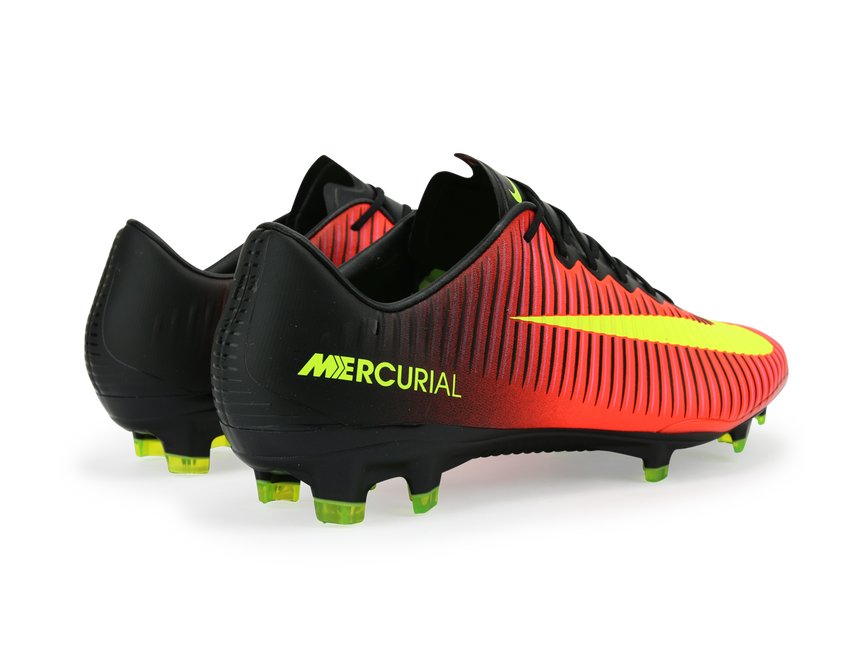 Nike Men's Mercurial Vapor XI FG Total Crimson/Volt Black/Pink Blast