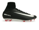 Nike Men's Mercurial Veloce III Dynamic Fit FG Black/White/Dark Grey/University Red