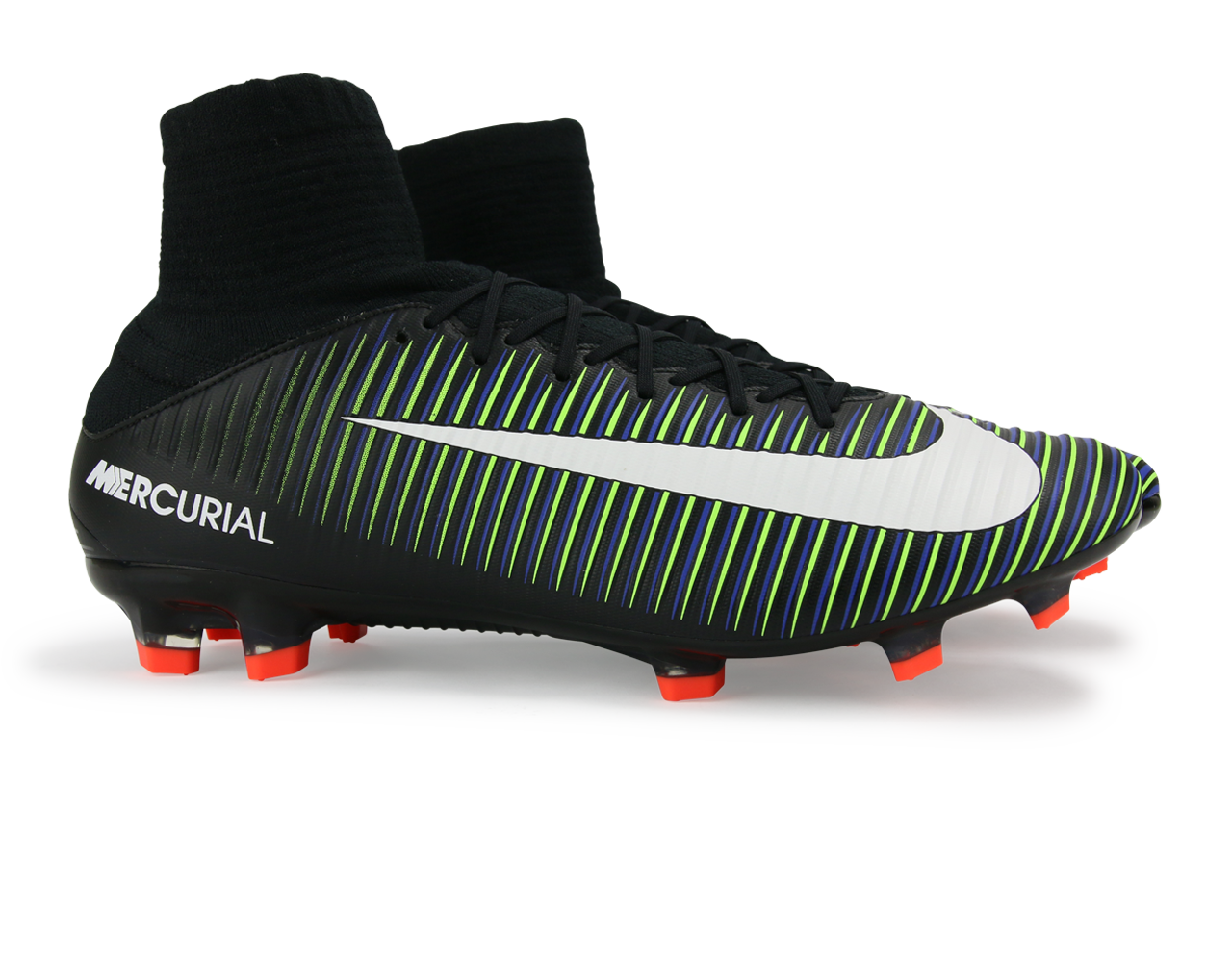 Nike Men's Mercurial Veloce III DF FG Black/White/Electric Green