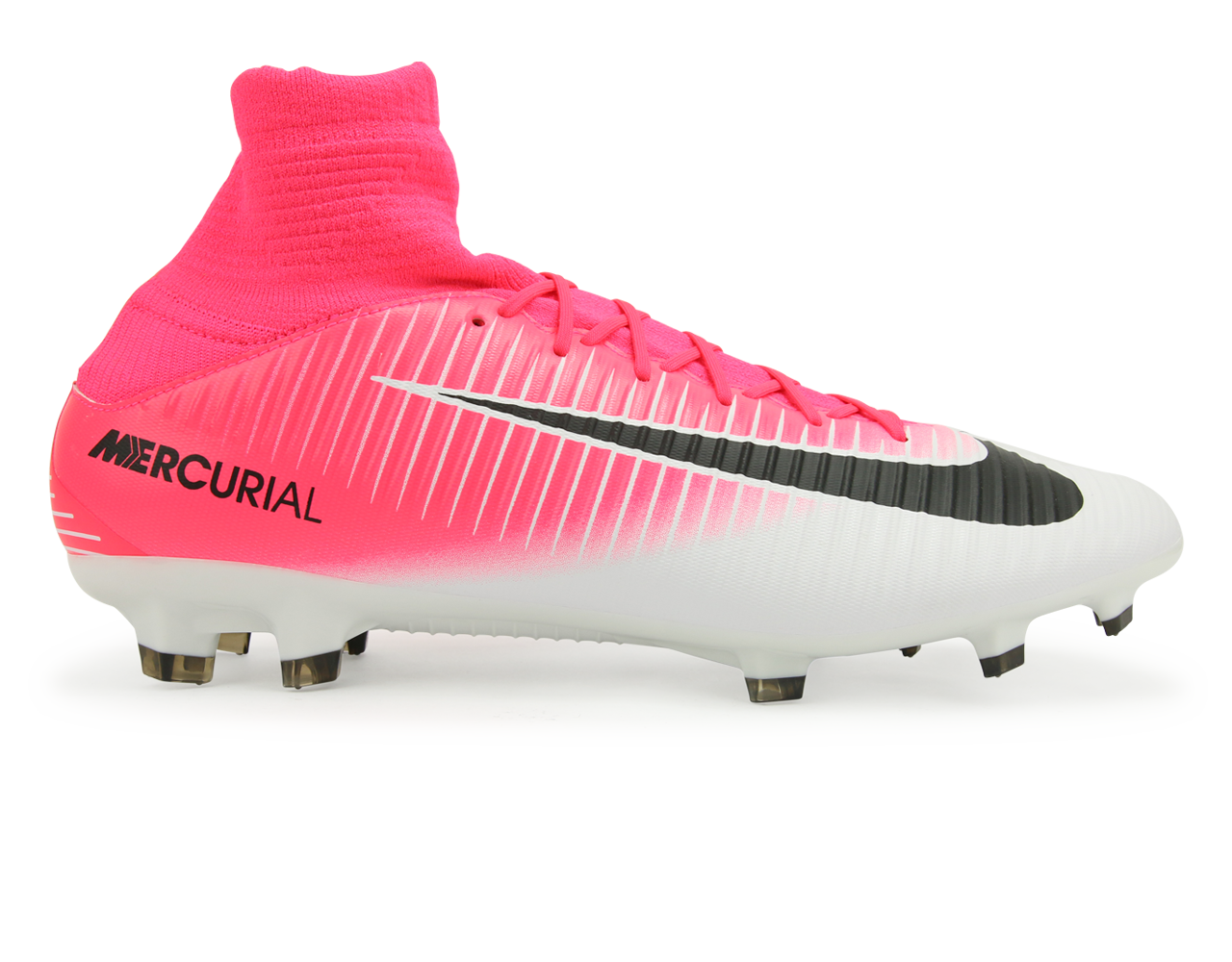 Nike Men's Mercurial Veloce III Dynamic Fit FG Racer Pink/Black/White