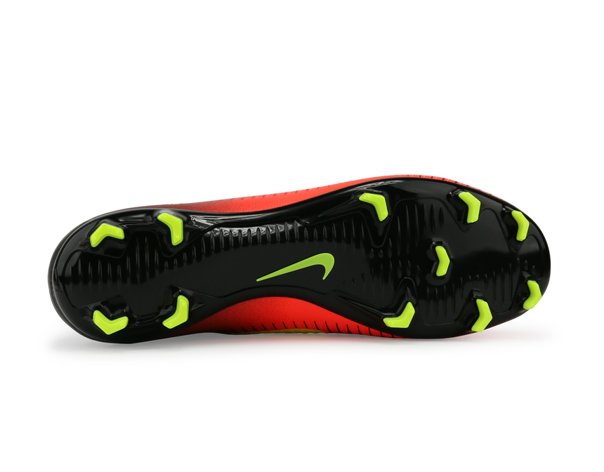 Nike Men's Mercurial Veloce III DF FG Total Crimson/Volt Black/Pink Blast