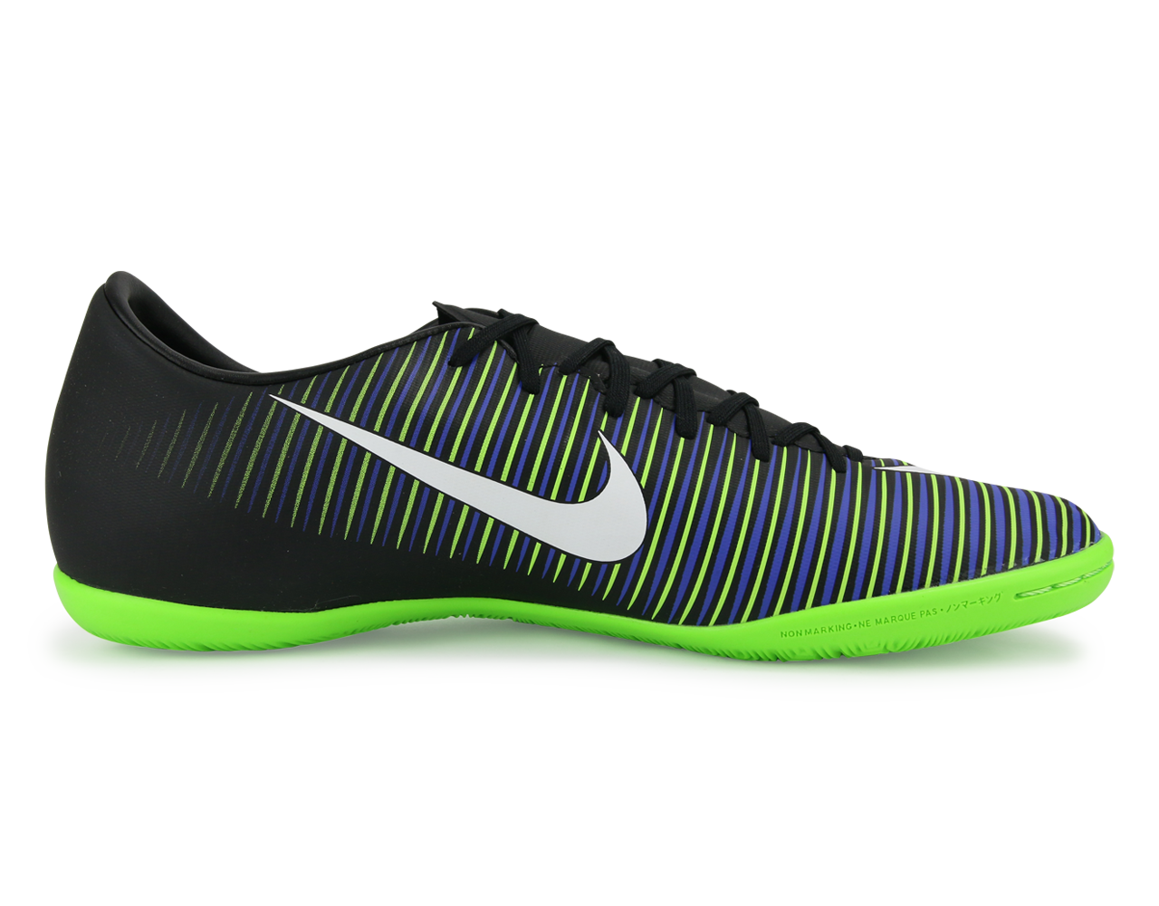 Nike Men's MercurialX Victory VI Indoor Shoes Black/White/Electric Green
