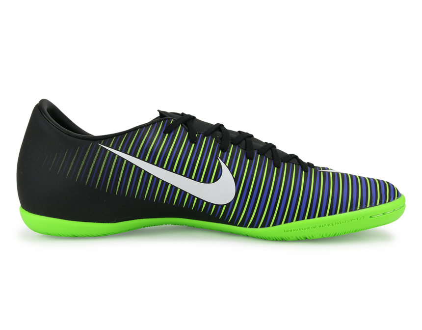 Nike Men's MercurialX Victory VI Indoor Shoes Black/White/Electric Green