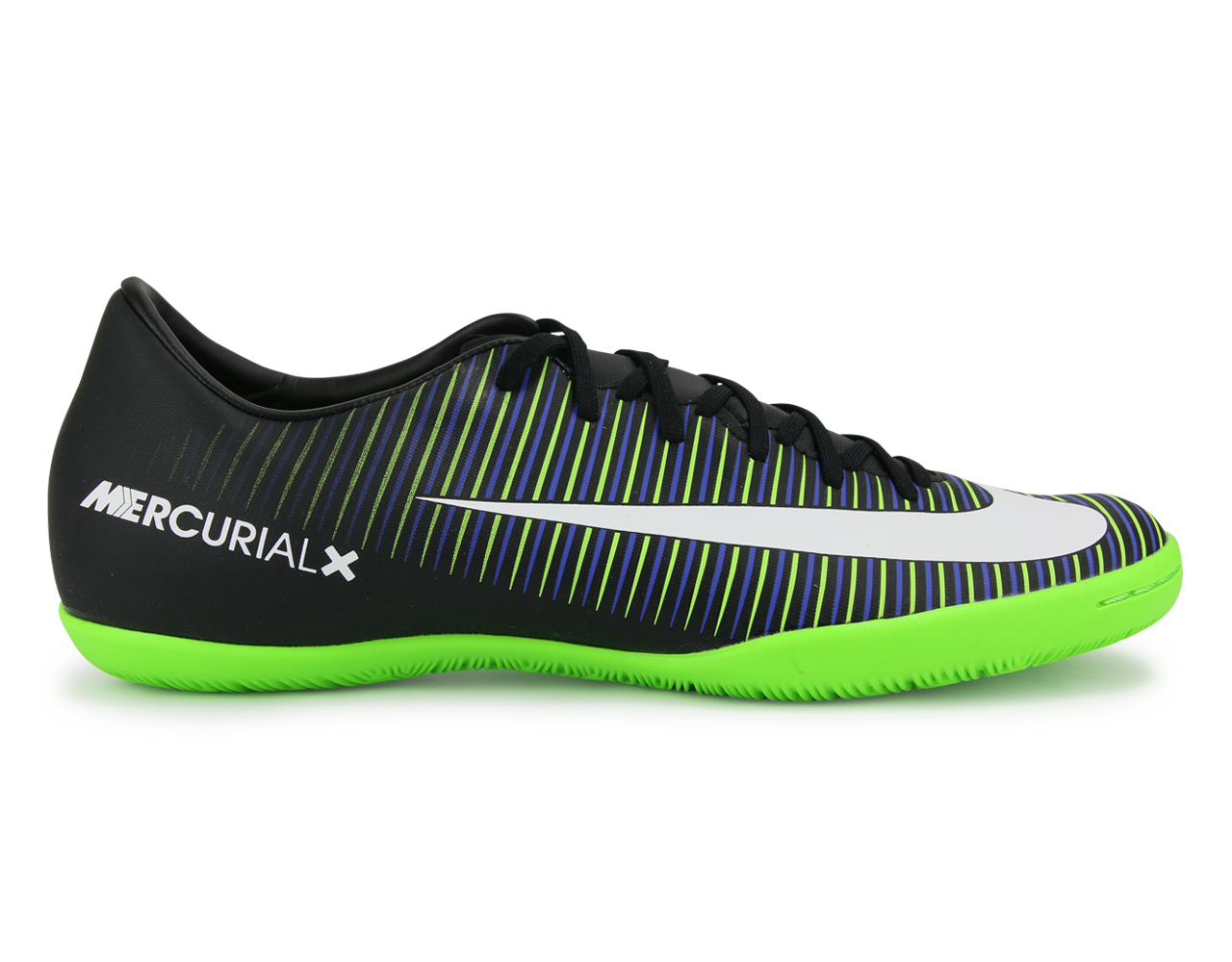Nike Men's MercurialX Victory VI Indoor Shoes Black/White/Electric Green