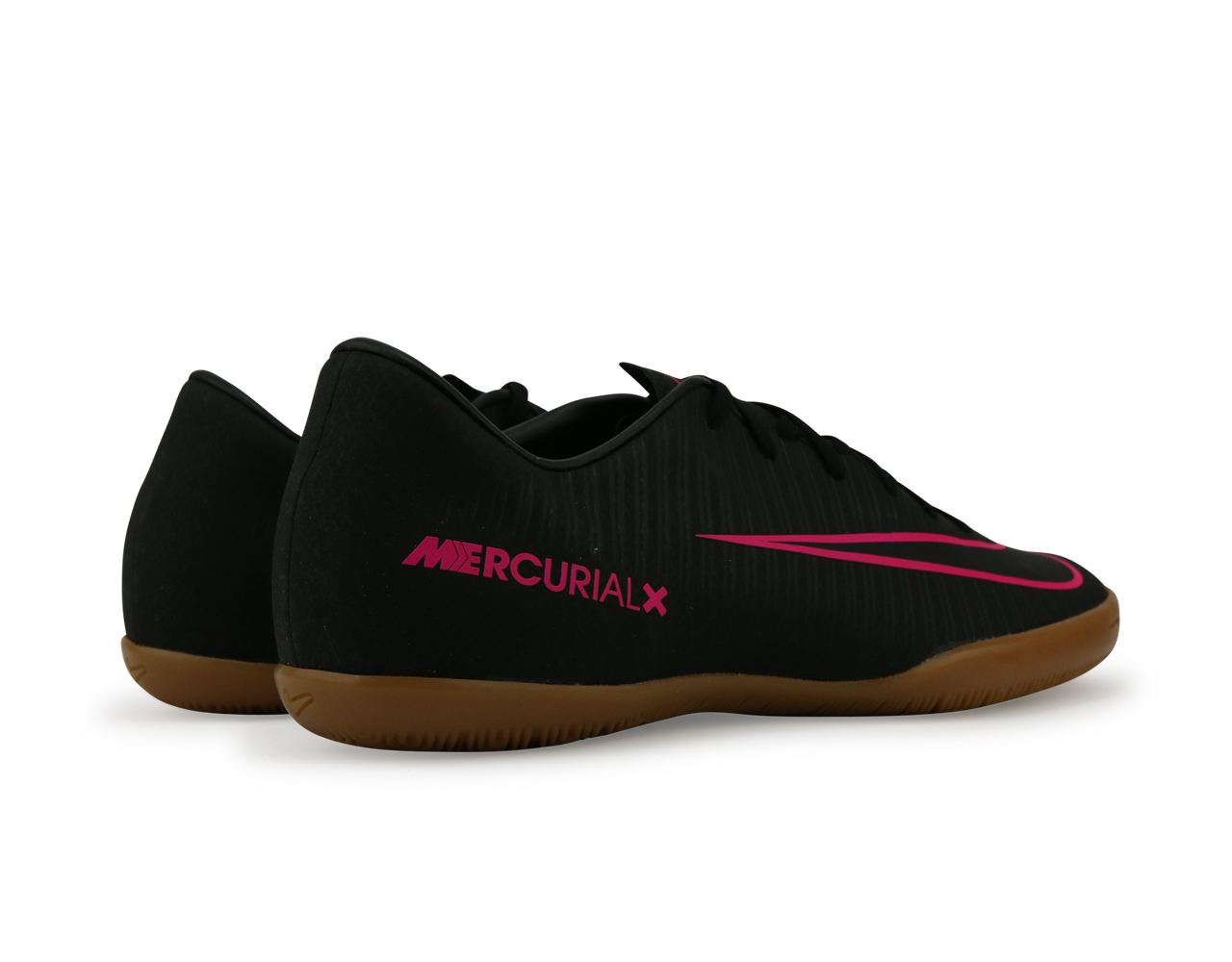 Nike Men's MercurialX Victory VI Indoor Soccer Shoes Black Pink/Blast Gum/Light Brown