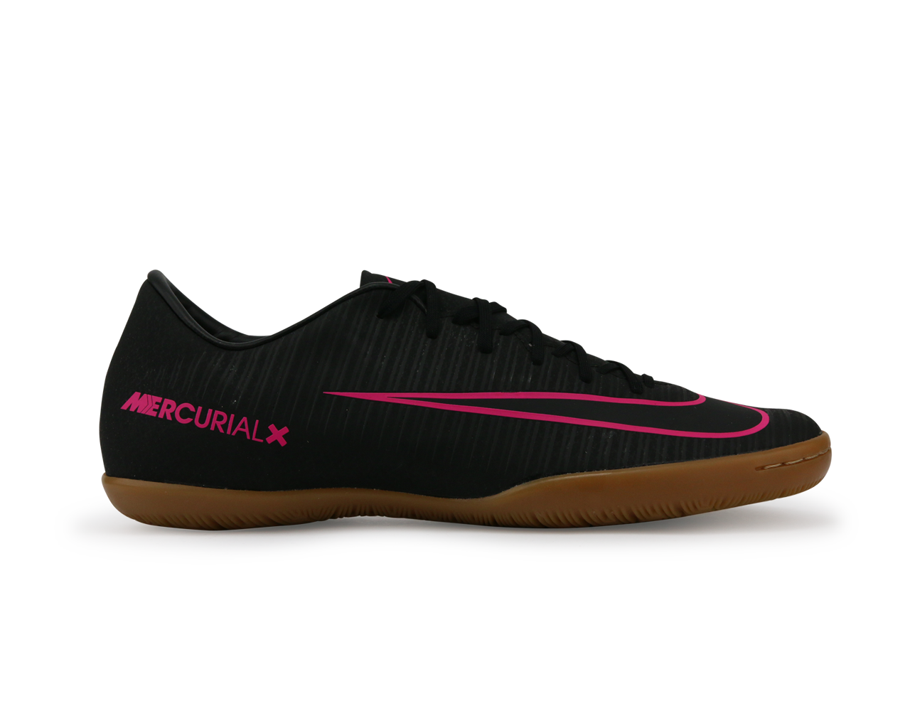 Nike Men's MercurialX Victory VI Indoor Soccer Shoes Black Pink/Blast Gum/Light Brown