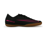 Nike Men's MercurialX Victory VI Indoor Soccer Shoes Black Pink/Blast Gum/Light Brown
