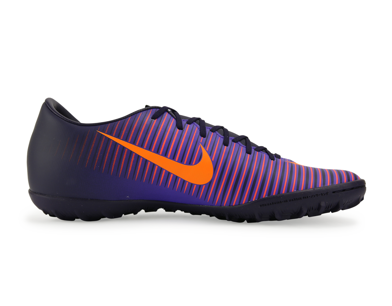 Nike Men's MercurialX Victory VI Turf Soccer Shoes Purple Dynasty/Bright Citrus/Hyper Grape