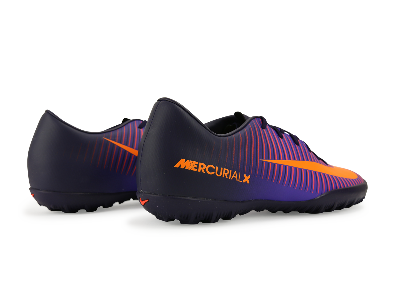 Nike Men's MercurialX Victory VI Turf Soccer Shoes Purple Dynasty/Bright Citrus/Hyper Grape