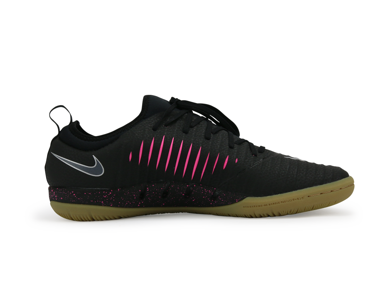 Nike Men's MercurialX Finale II Indoor Soccer Shoes /Black Pink/Blast Gum/Light Brown