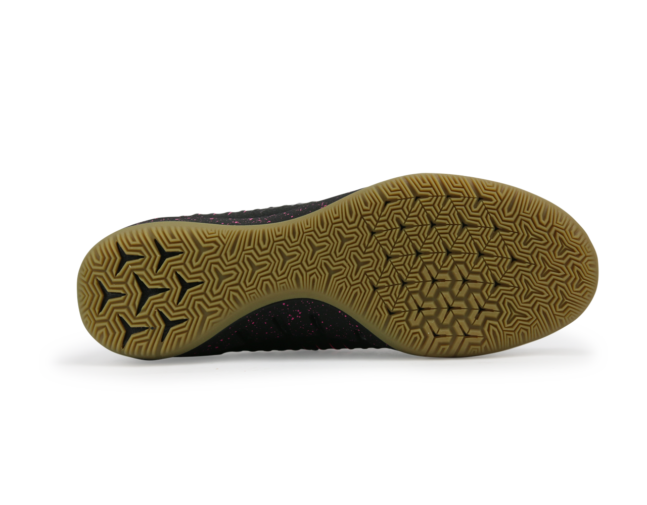 Nike Men's MercurialX Finale II Indoor Soccer Shoes /Black Pink/Blast Gum/Light Brown