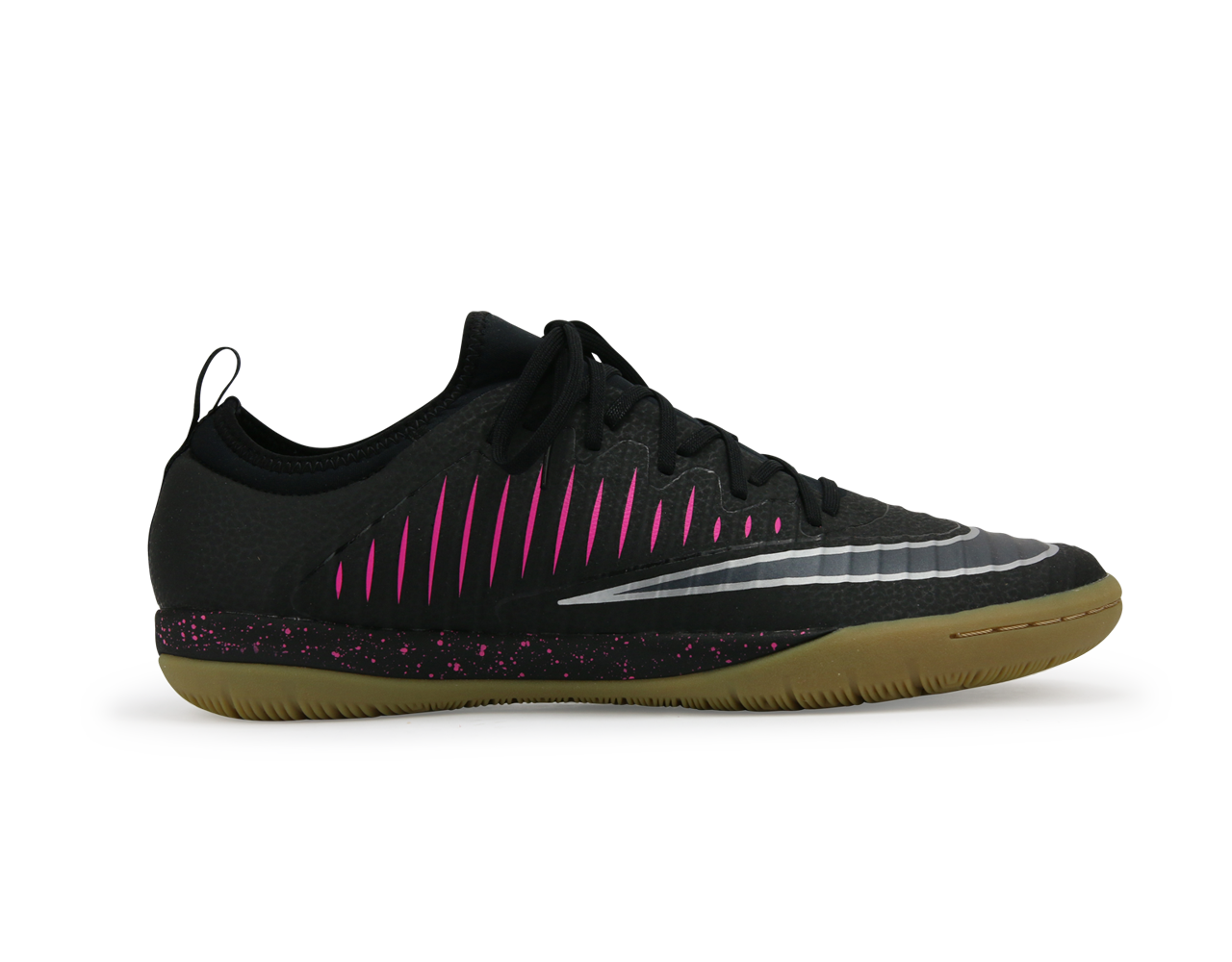 Nike Men's MercurialX Finale II Indoor Soccer Shoes /Black Pink/Blast Gum/Light Brown
