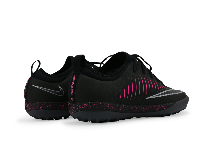 Nike Men's MercurialX Finale II Turf Soccer Shoes Black Pink/Blast Gum/Light Brown