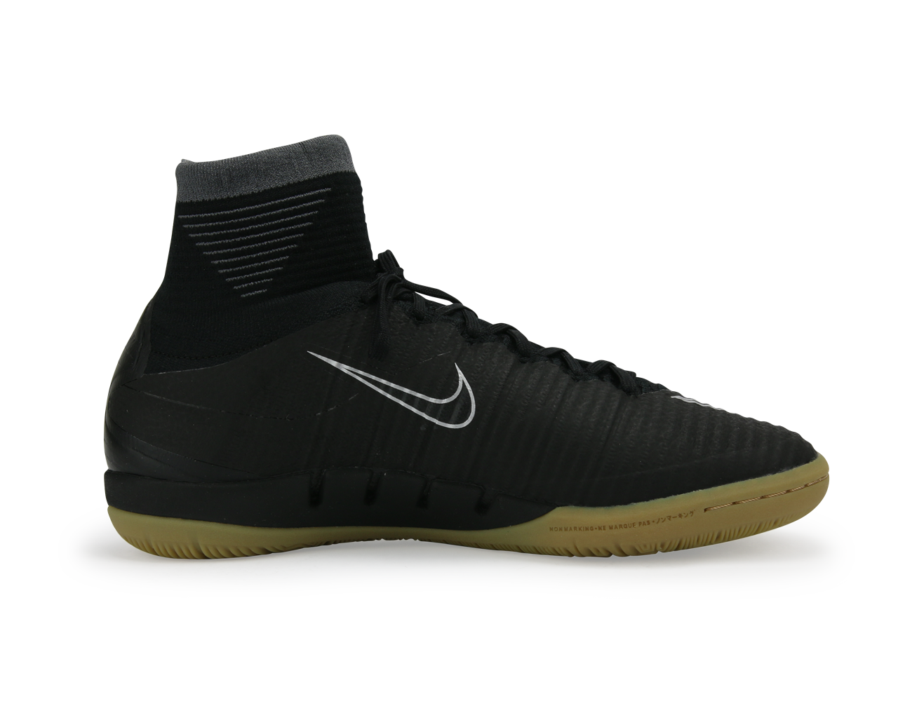 Nike Men's MercurialX Proximo II Indoor Soccer Shoes Black/Black/Gum