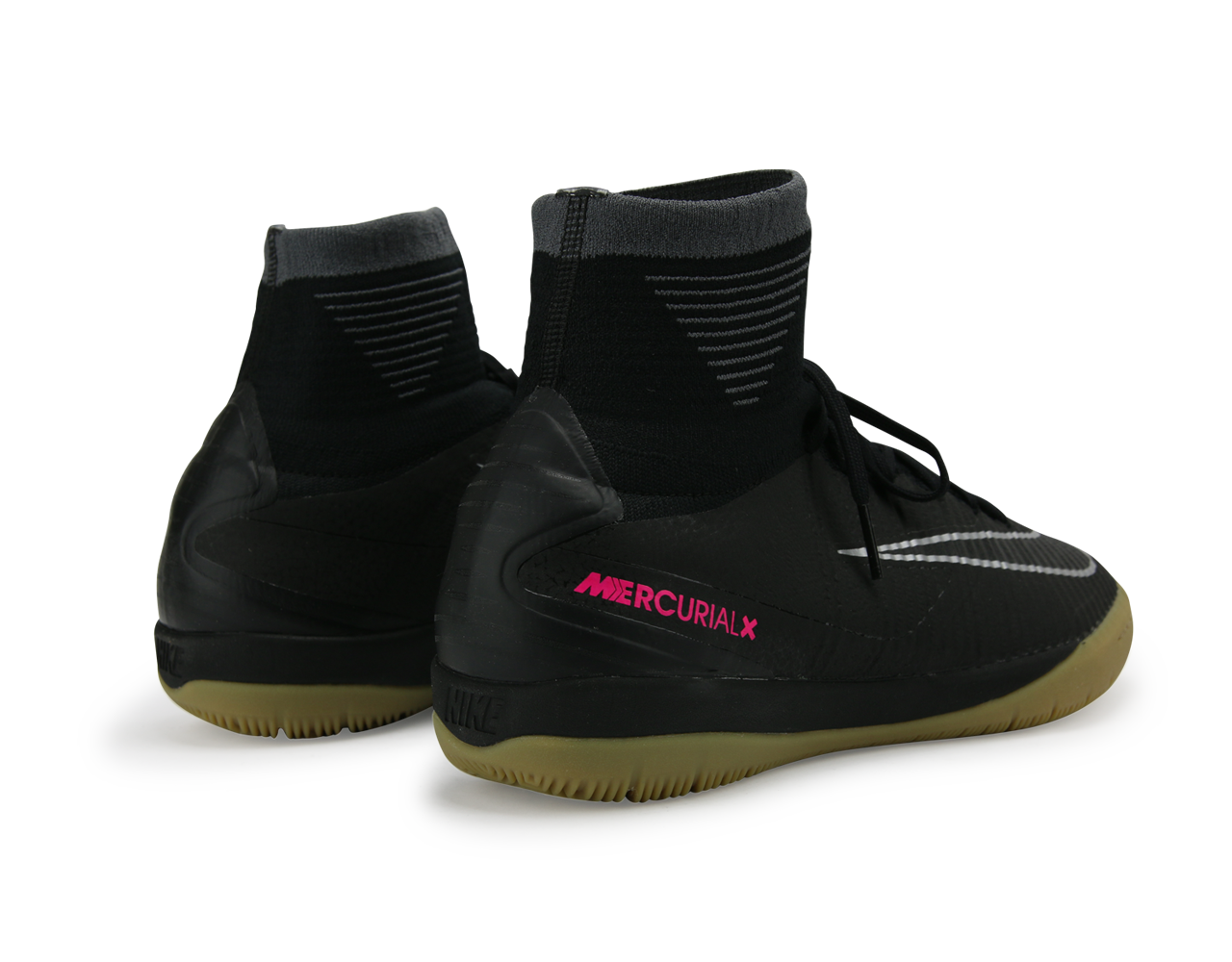 Nike Men's MercurialX Proximo II Indoor Soccer Shoes Black/Black/Gum