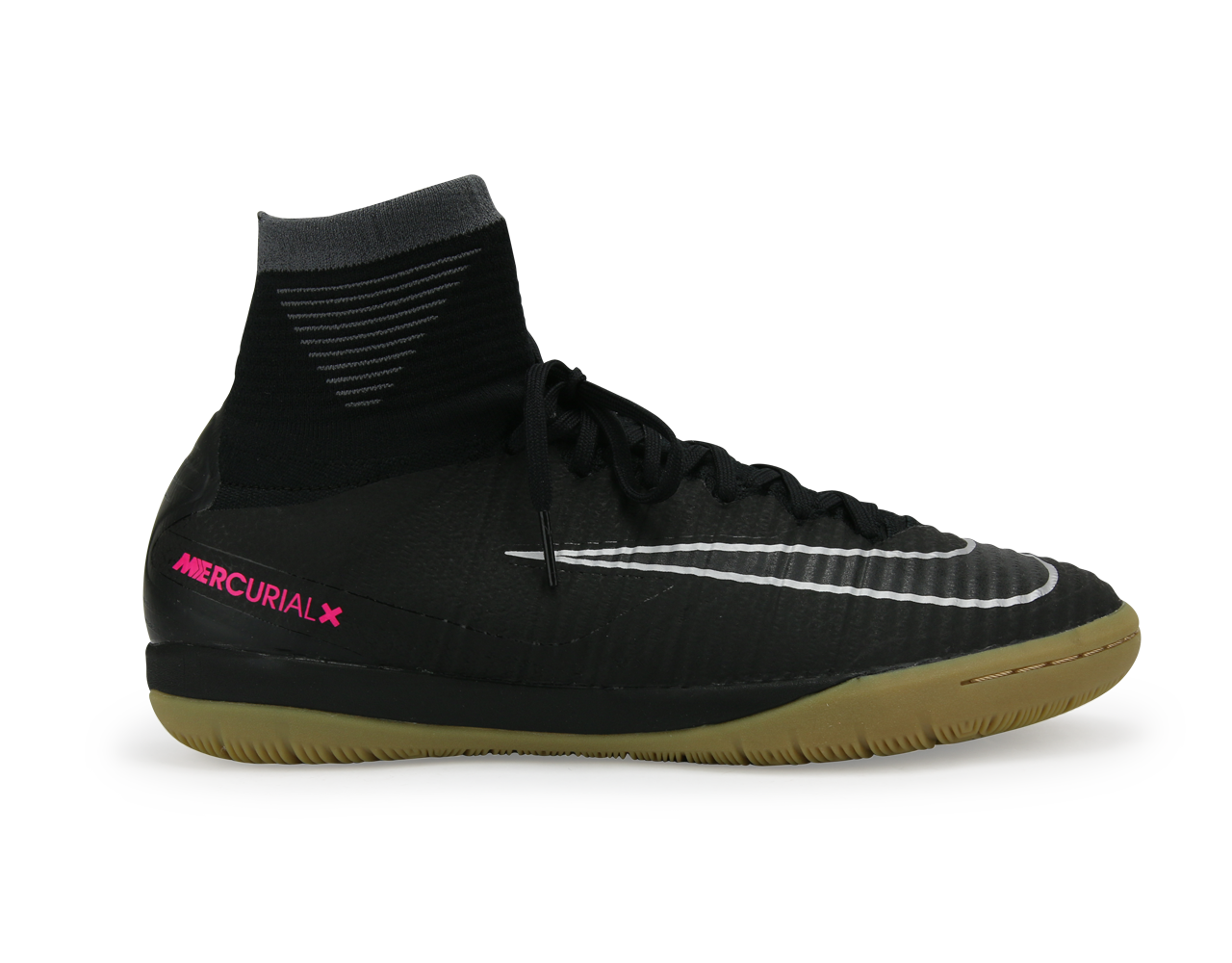 Nike Men's MercurialX Proximo II Indoor Soccer Shoes Black/Black/Gum