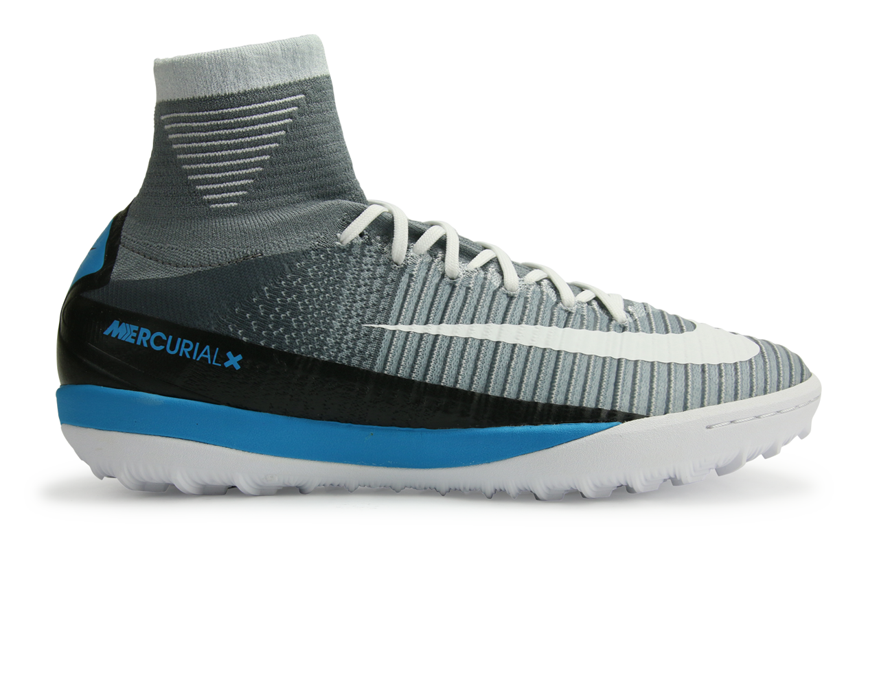 Nike Men's MercurialX Proximo II Dynamic Fit Turf Soccer Shoes Wolf Grey/White/Pure Platinum