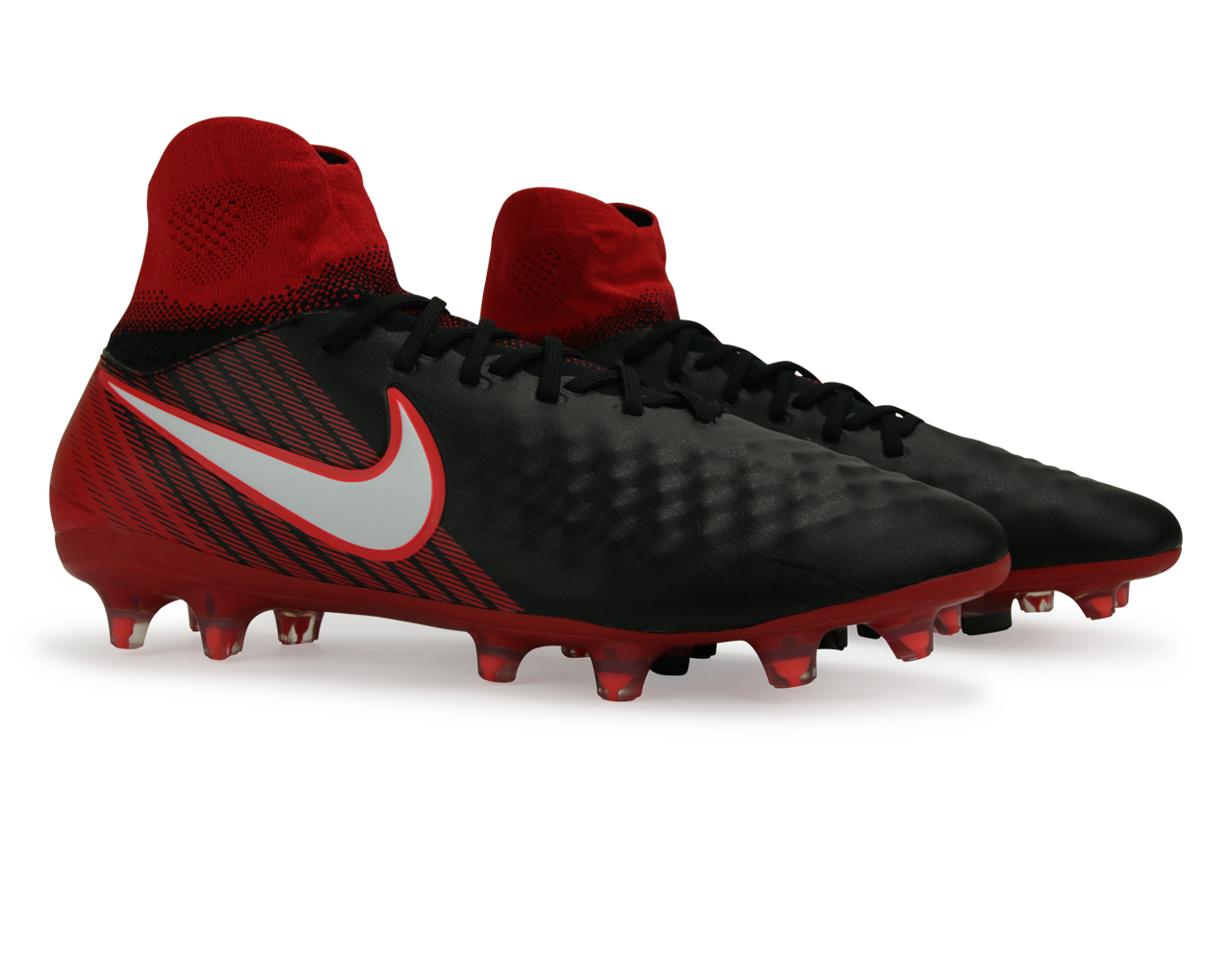 Nike Men's Magista Orden II FG Black/White/University Red