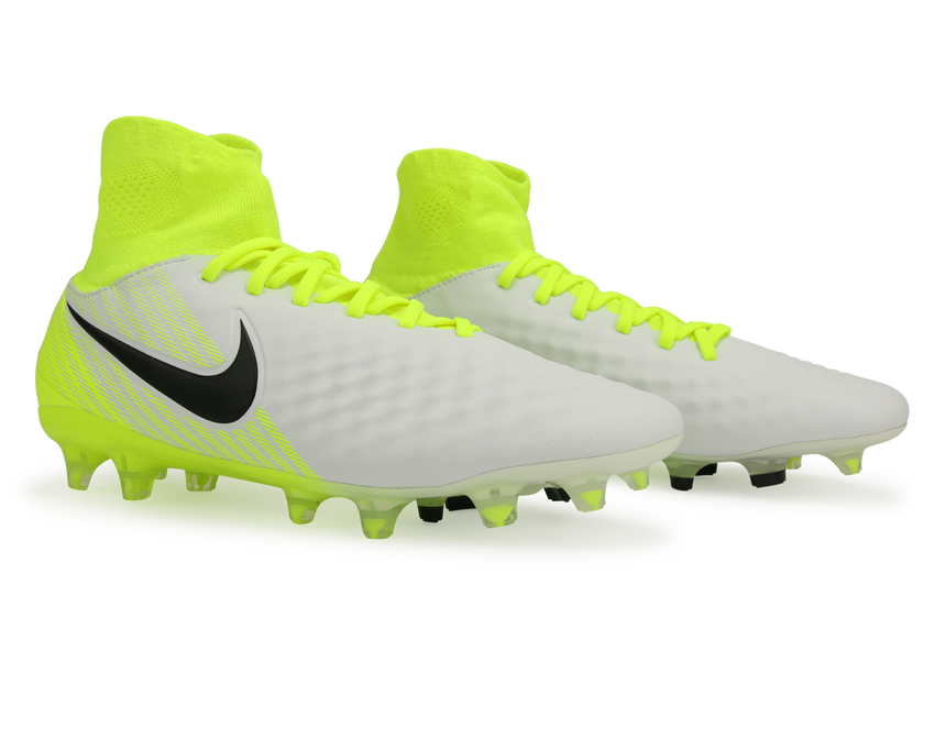 Nike Men's Magista Orden II FG White/Black/Volt/Wolf Grey