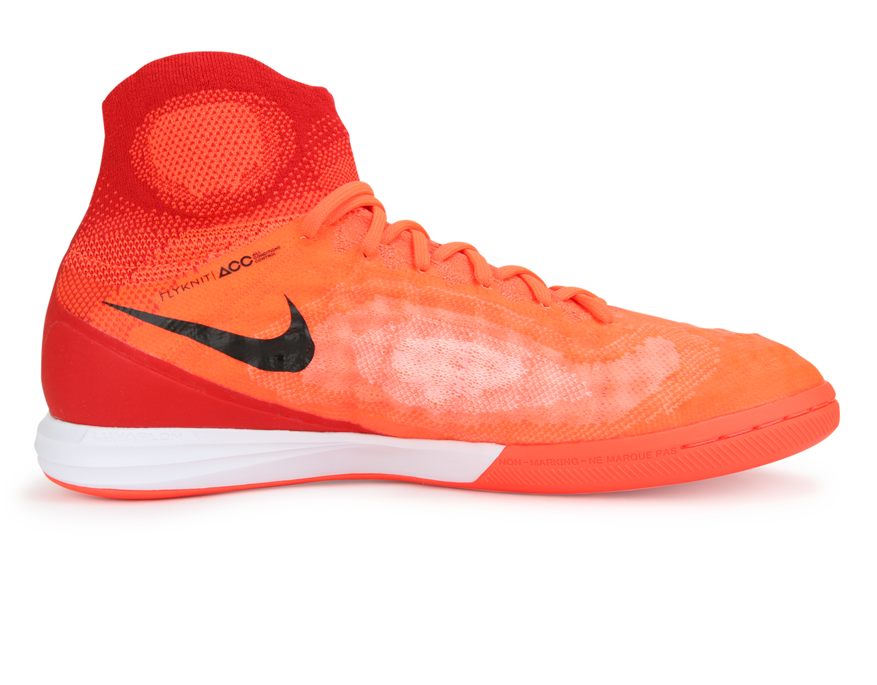 Nike Men's MagistaX Proximo II Indoor Soccer Shoes Black/TotalCrimson