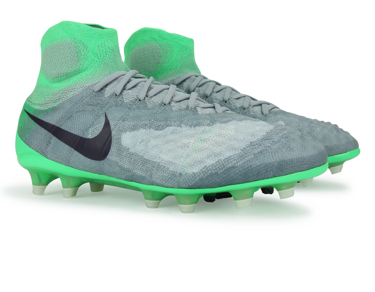 Nike Women's Magista Obra II FG Wolf Grey/Purple Dynasty/Electric Green