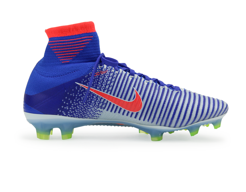 Nike Women's Mercurial Superfly V FG White/Bright Crimson/Racer Blue