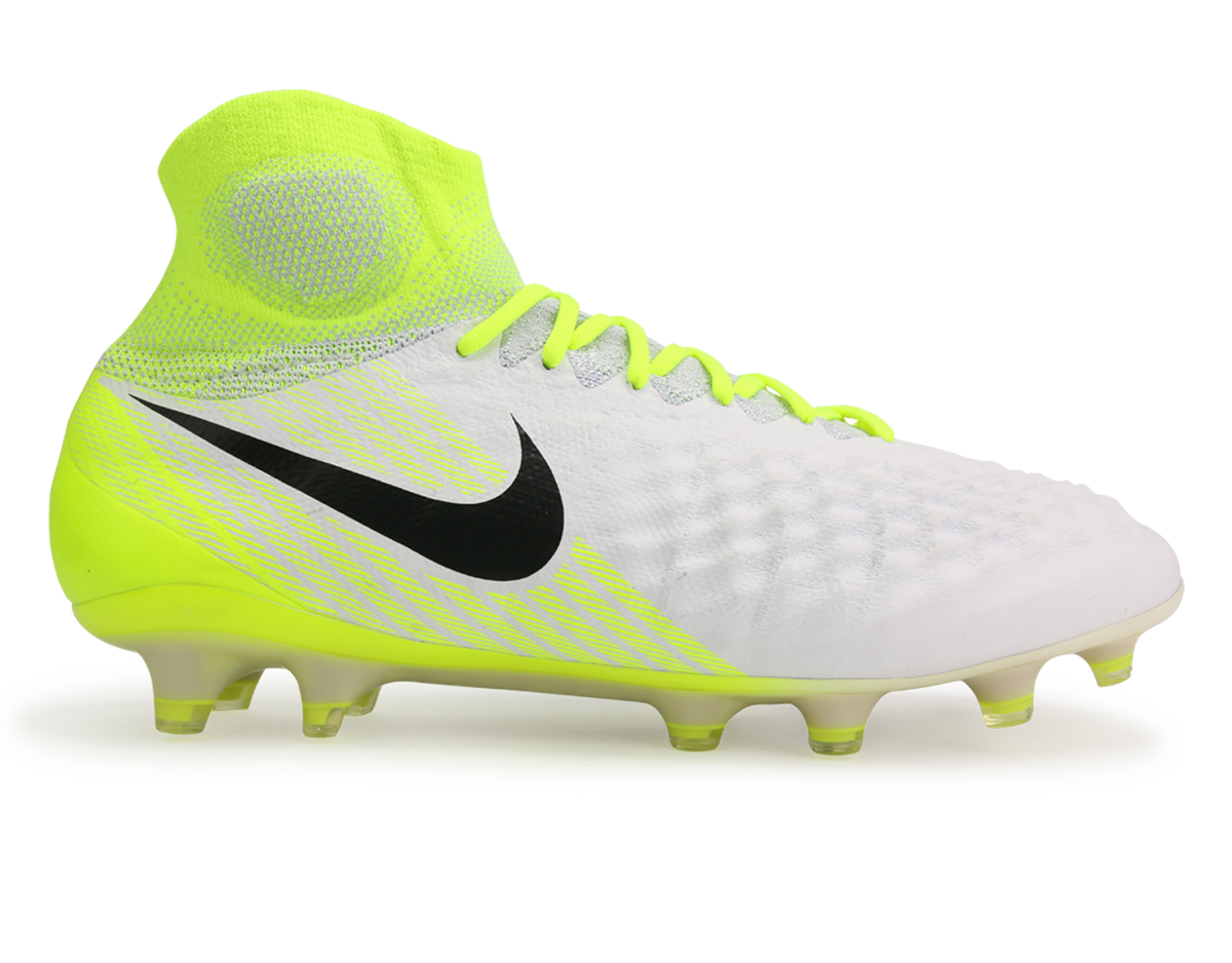 Nike Men s Magista Obra II FG White Black Volt Pure Platinum