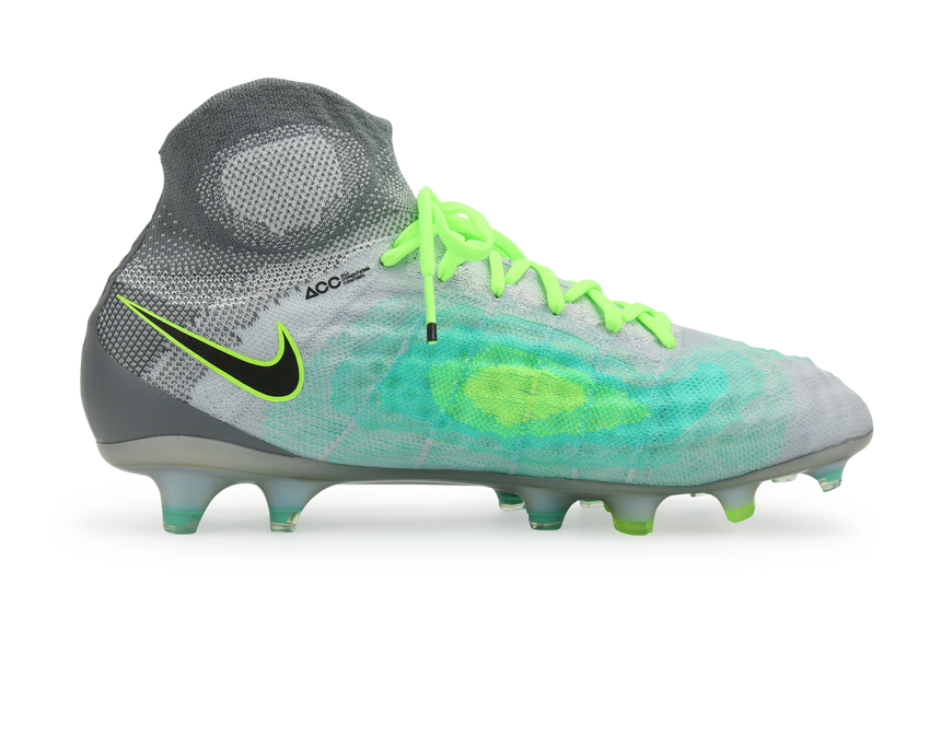 Nike Men's Magista Obra II FG Pure Platinum/Black/Ghost Green