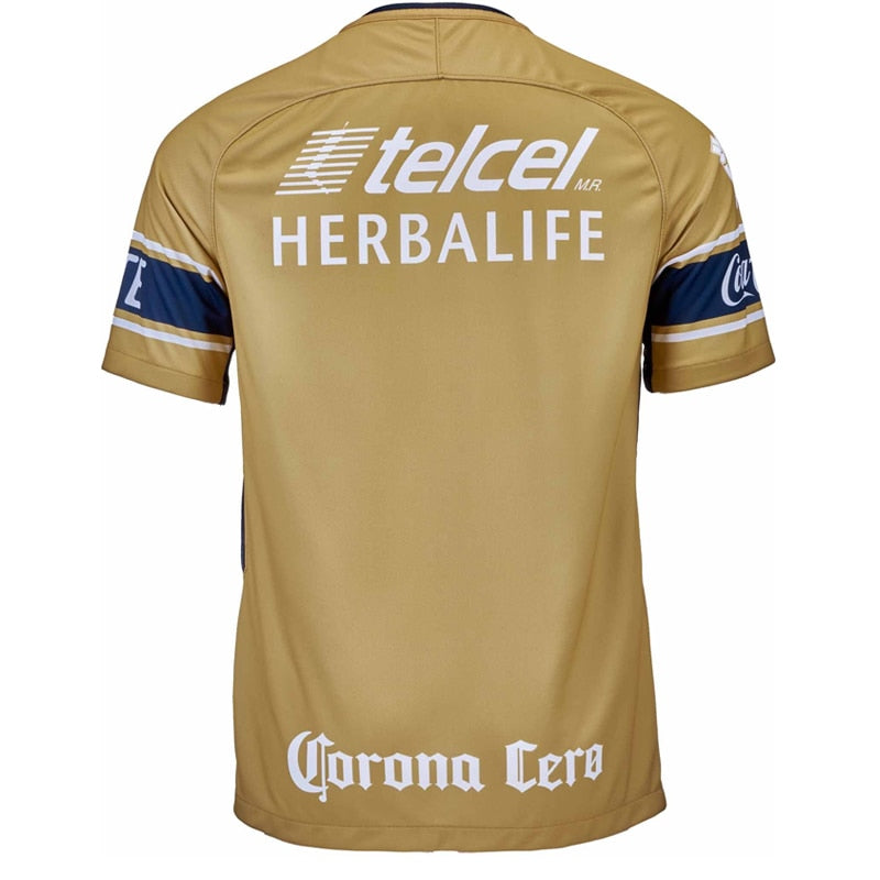 Nike Men's PUMA UNAM 18/19 Stadium Third Jersey Gold/Dark Obsidian