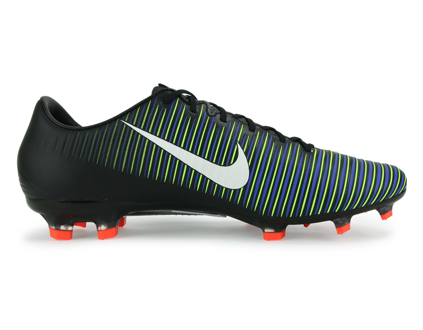 Nike Men's Mercurial Veloce III FG Black/White/Electric Green