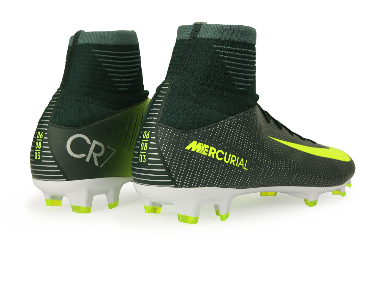 Nike Kids Mercurial Superfly V CR7 FG Seaweed/Volt/Hasta/White