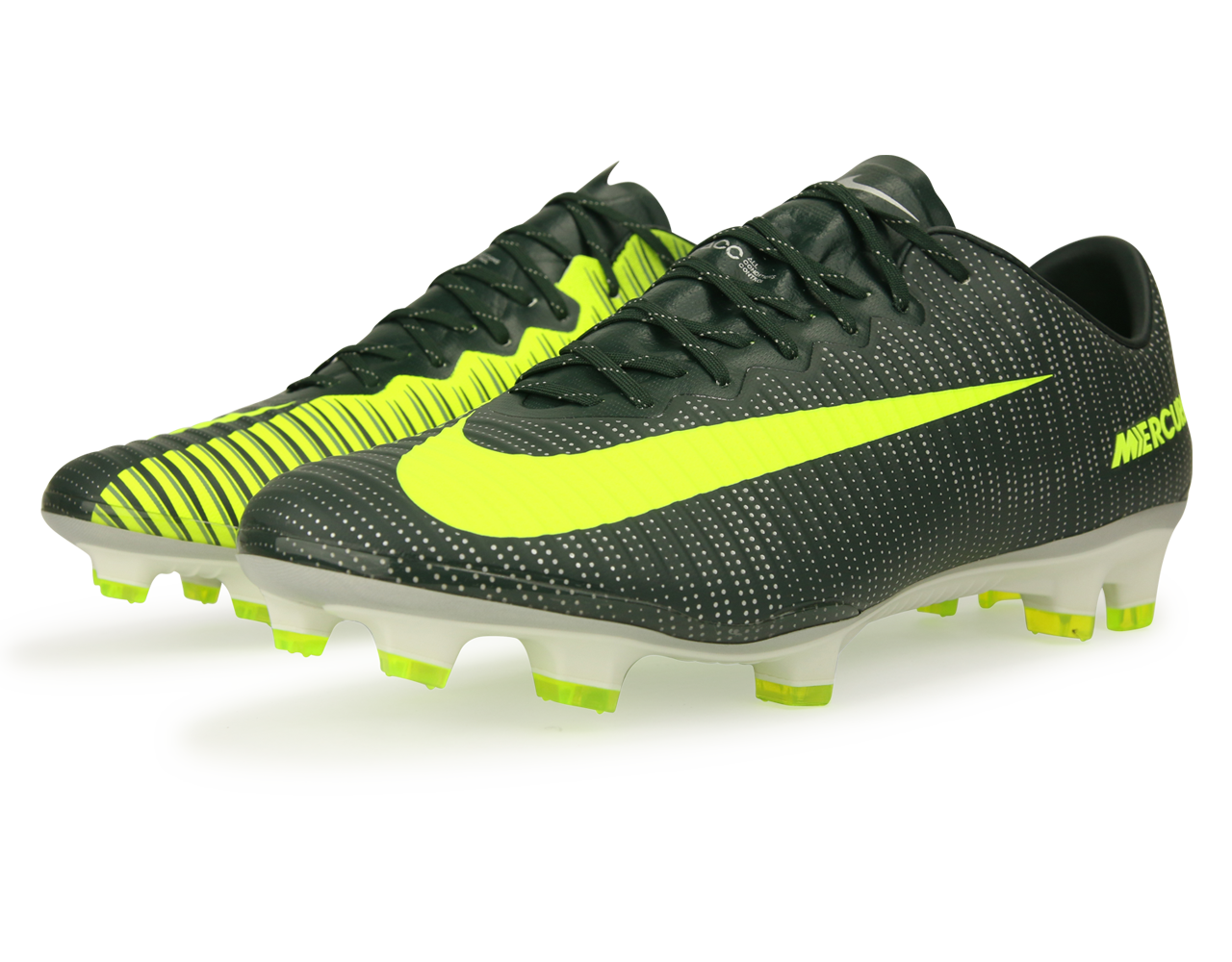 Nike Men's Mercurial Vapor XI CR7 FG Seaweed/Volt/Hasta/White