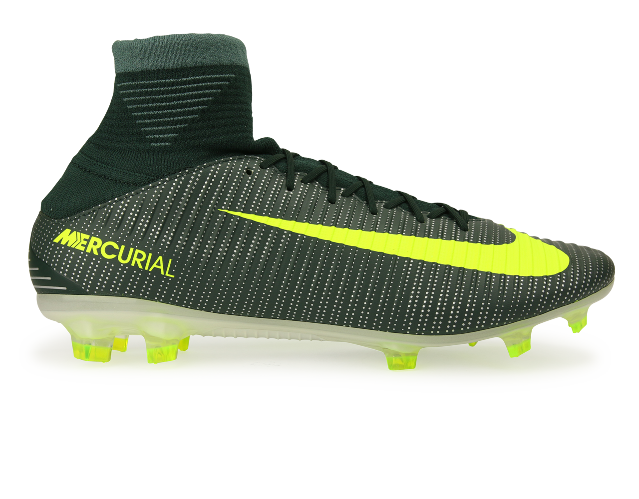 Nike Men's Mercurial Veloce III DF CR7 FG Seaweed/Volt/Hasta/White