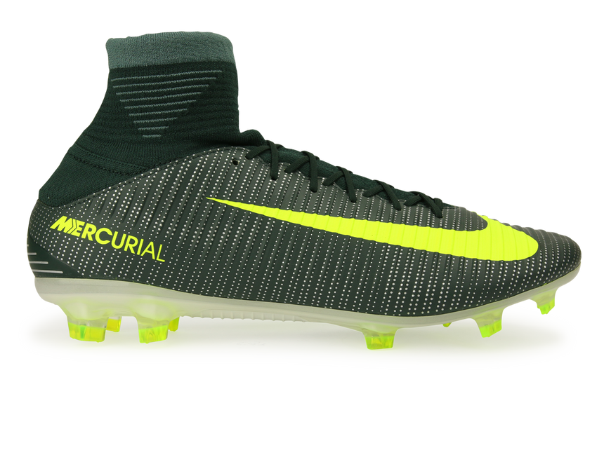 Nike Men's Mercurial Veloce III DF CR7 FG Seaweed/Volt/Hasta/White