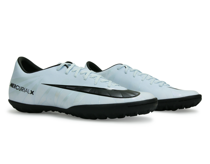 Nike Men's Mercurial Victory VI CR7 Turf Soccer Shoes Blue Tint/Black/White