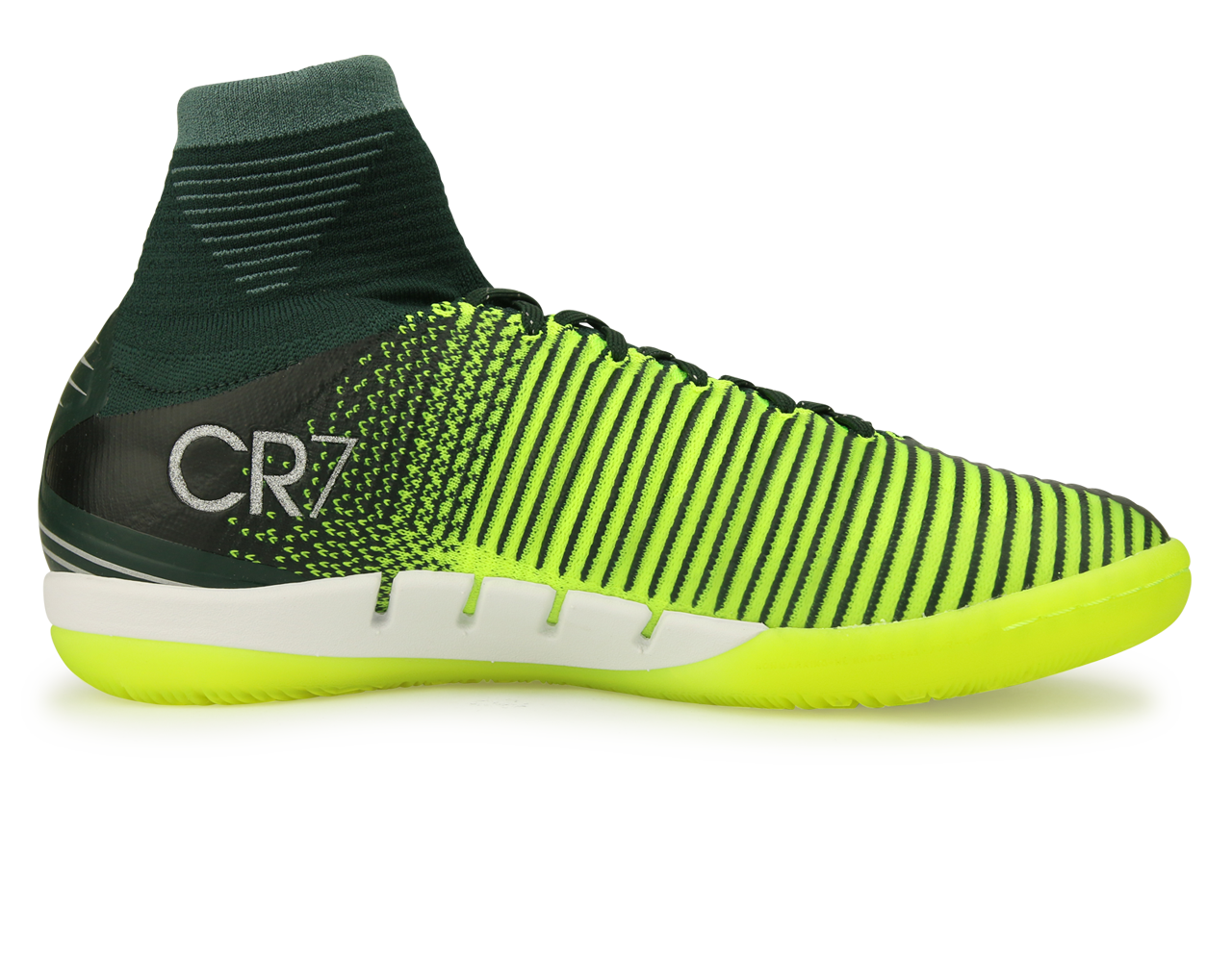 Nike Men's MercurialX Proximo II CR7 Indoor Soccer Shoes Seaweed/Volt/Hasta/White