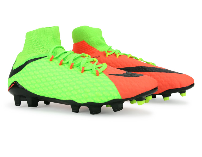 Nike Men's Hypervenom Phatal III Dynamic Fit FG Electric Green/Black/Hyper Orange