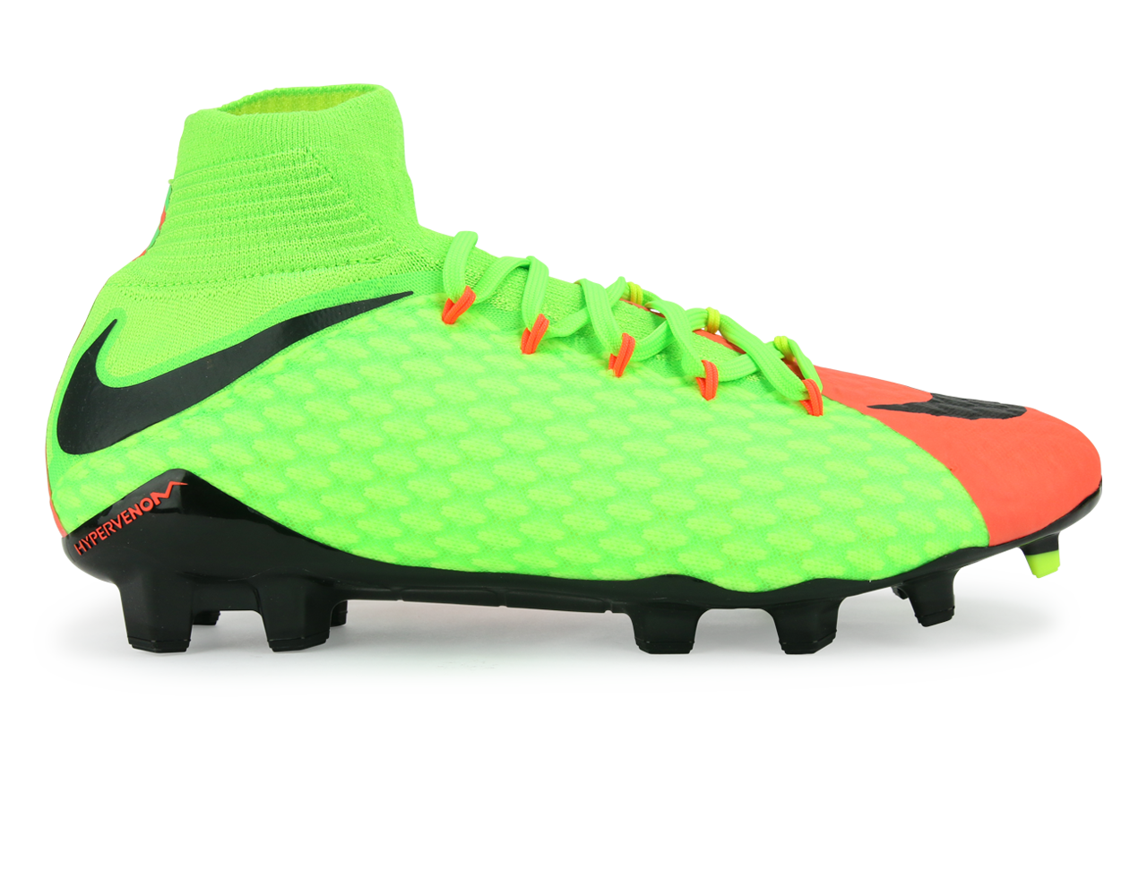 Nike Men's Hypervenom Phatal III Dynamic Fit FG Electric Green/Black/Hyper Orange