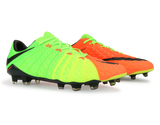 Nike Men's Hypervenom Phantom III FG Electric Green/Black/Hyper Orange