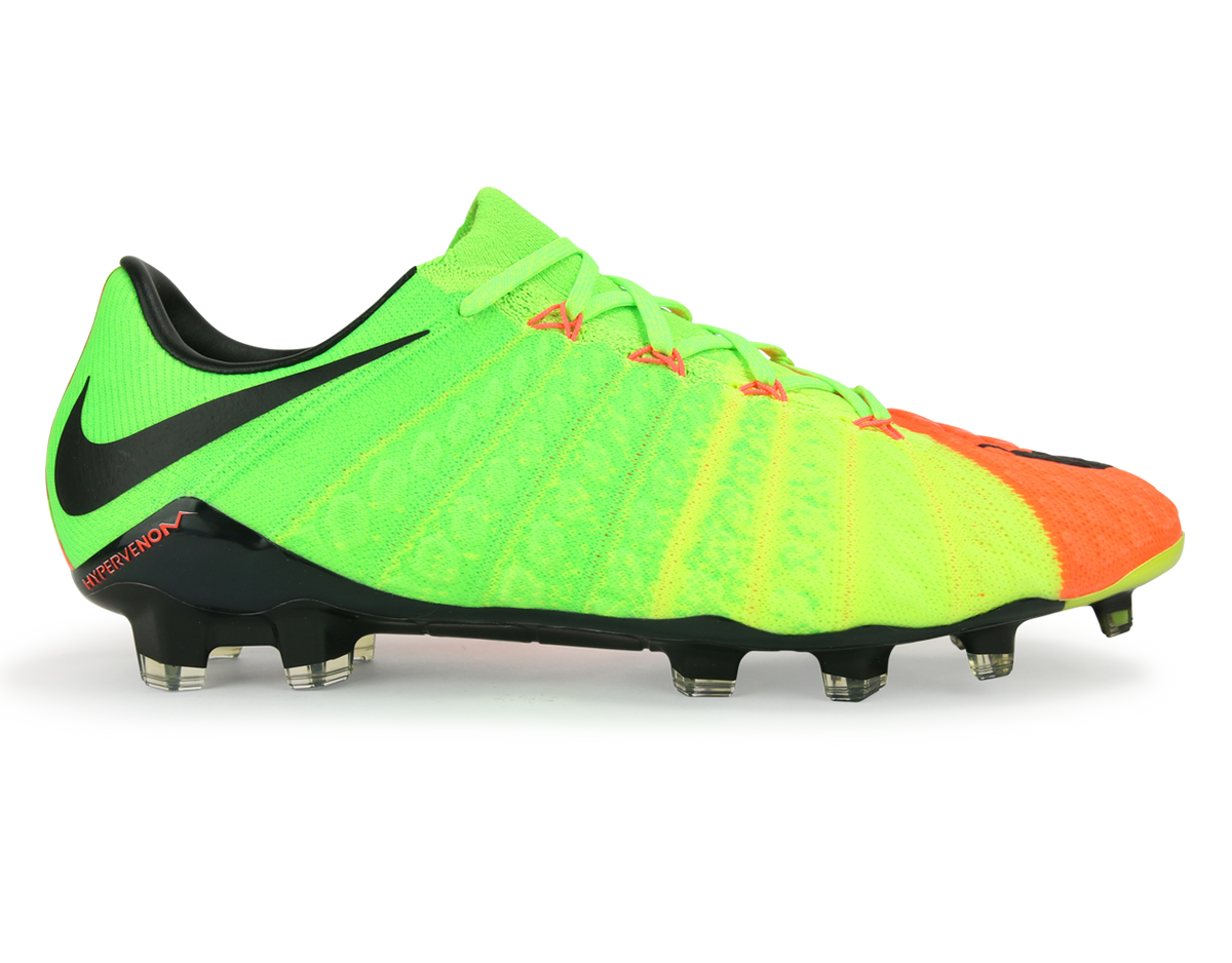 Nike Men's Hypervenom Phantom III FG Electric Green/Black/Hyper Orange Azteca Soccer