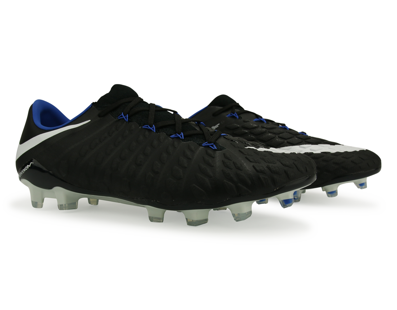 Nike Men's Hypervenom Phantom III FG Black/White/Game Royal